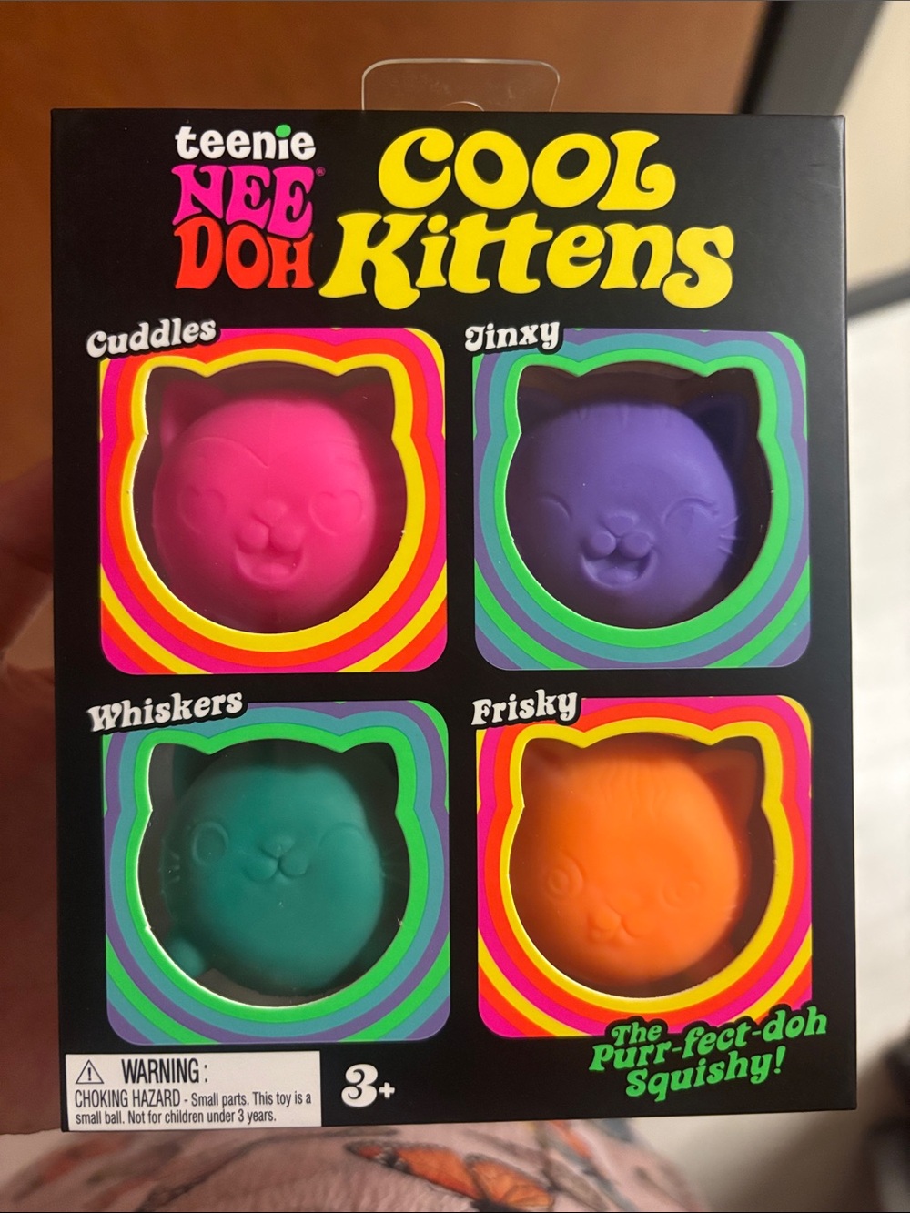 Cool Kittens Squishy Set - Pink, Purple, Teal, Orange